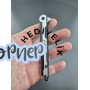 metal siyah renk beyefendi model sustalı benzeri yarı otomatik çakı - bıçak
